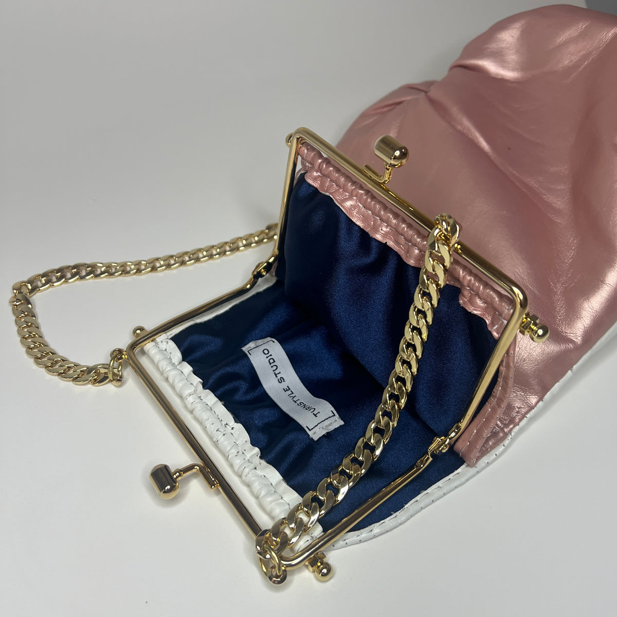 Light Pink with Gold Hardware with 22 inch Chain