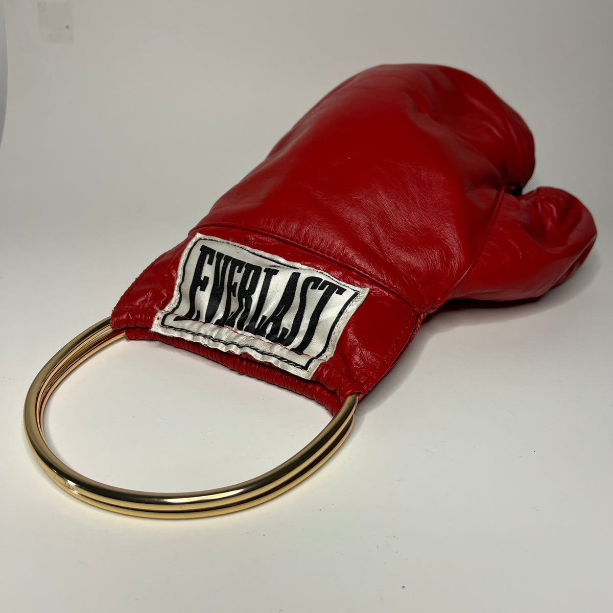 Vintage Genuine Leather with Gold Handles
