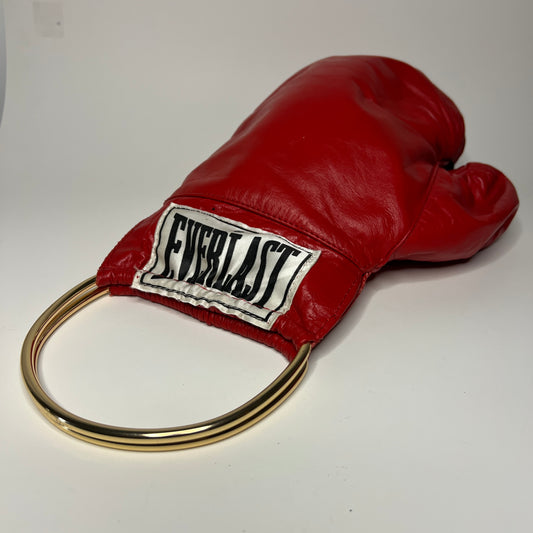 Vintage Genuine Leather with Gold Handles