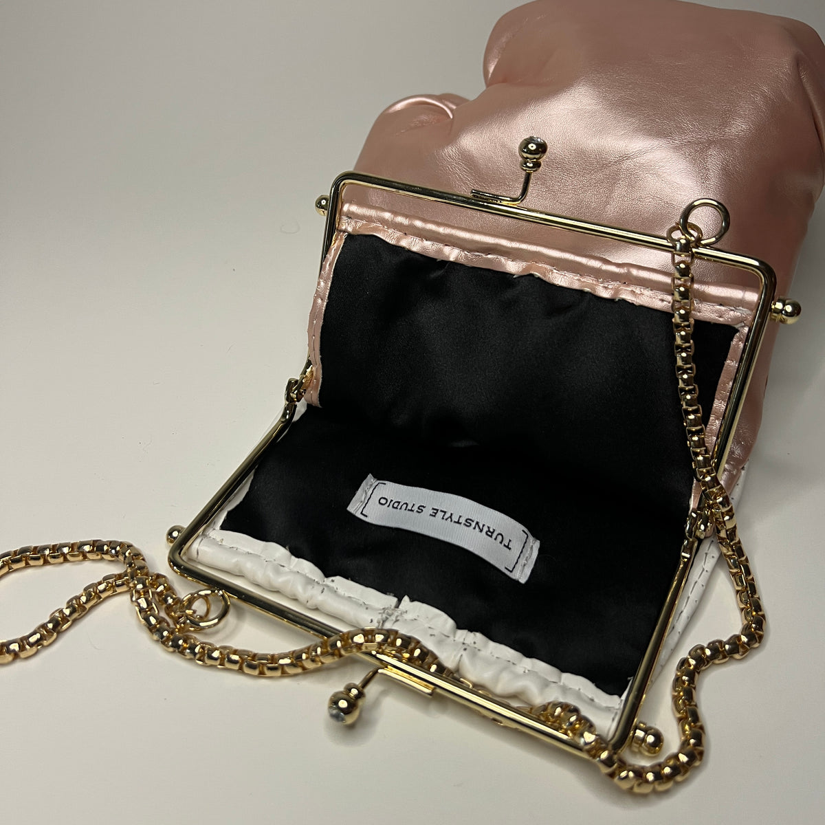 Light Pink with Gold Hardware with 20 inch Chain