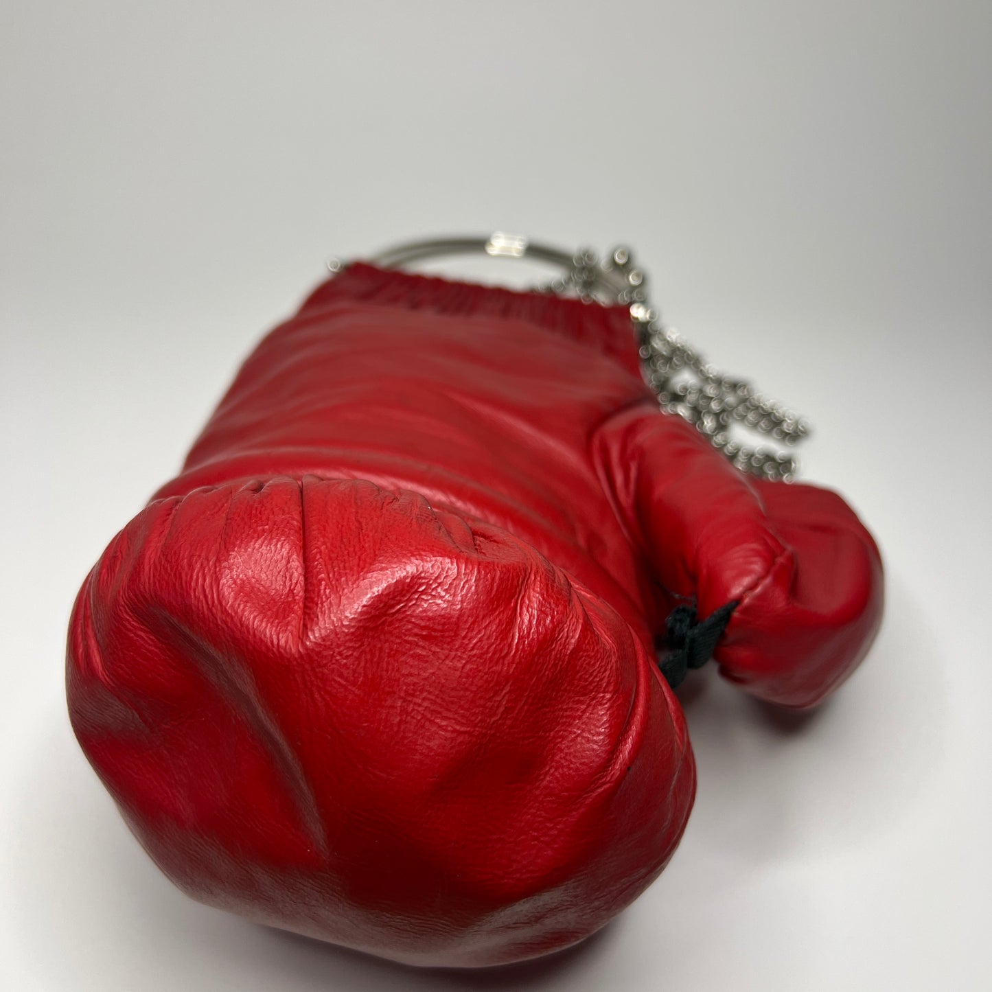 Vintage Genuine Leather, Silver Hardware with 38 Chain