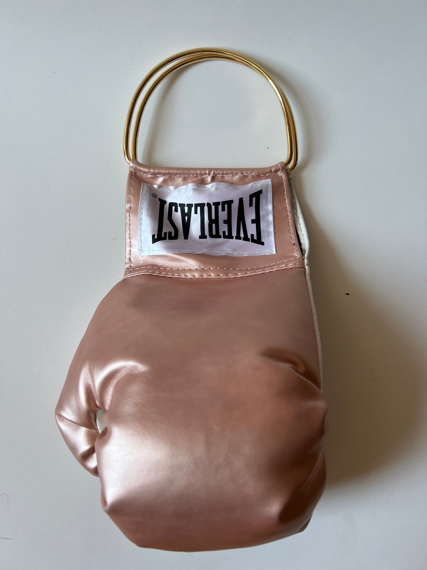 Light Pink Punching Bag with Gold Handle