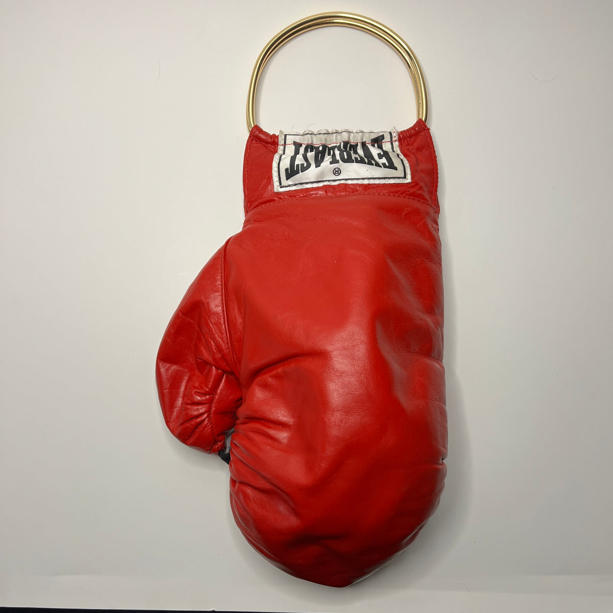 Vintage Genuine Leather with Gold Handles