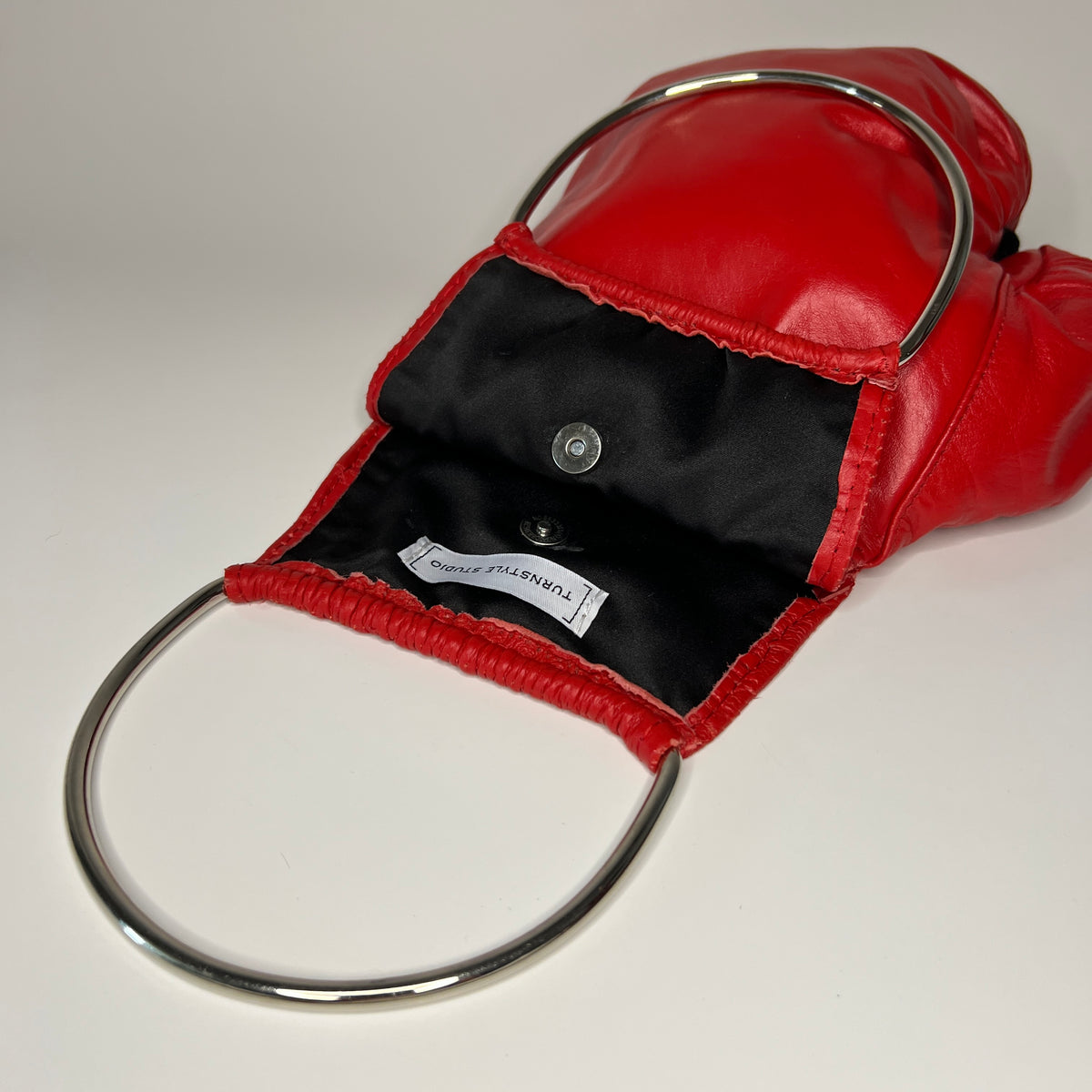 Vintage Genuine Leather with Silver Handles