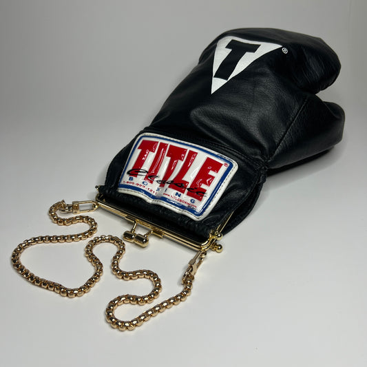Vintage Genuine Leather with Gold Hardware and 23 inch chain