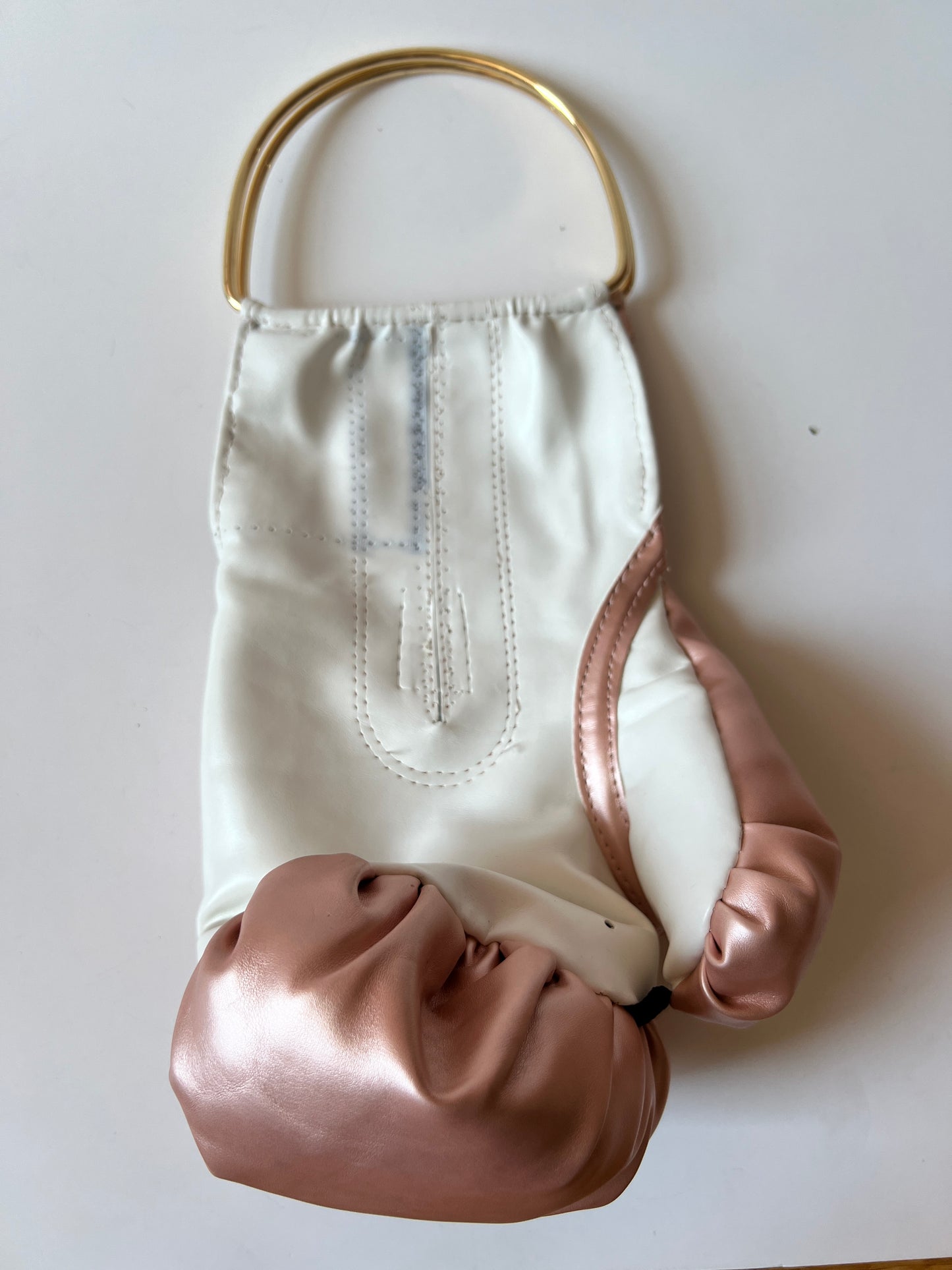 Light Pink Punching Bag with Gold Handle