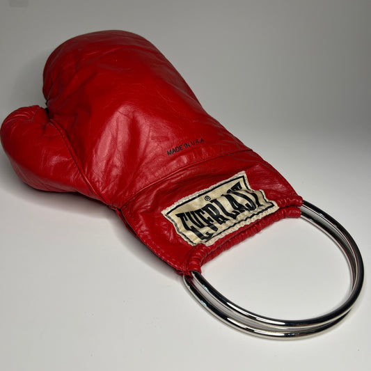 Vintage Genuine Leather Silver Handle