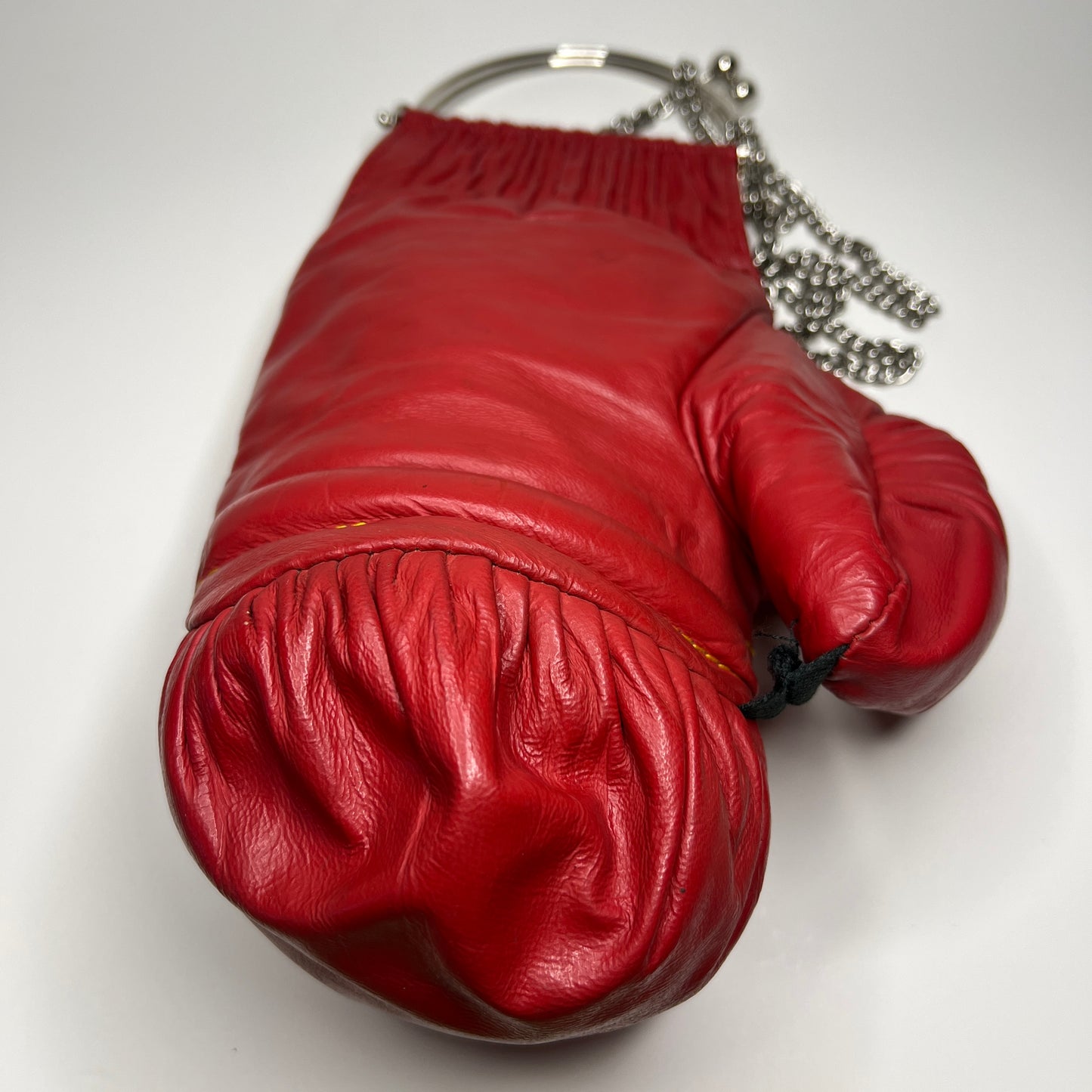 Vintage Genuine Leather, Silver Hardware with 38 Chain