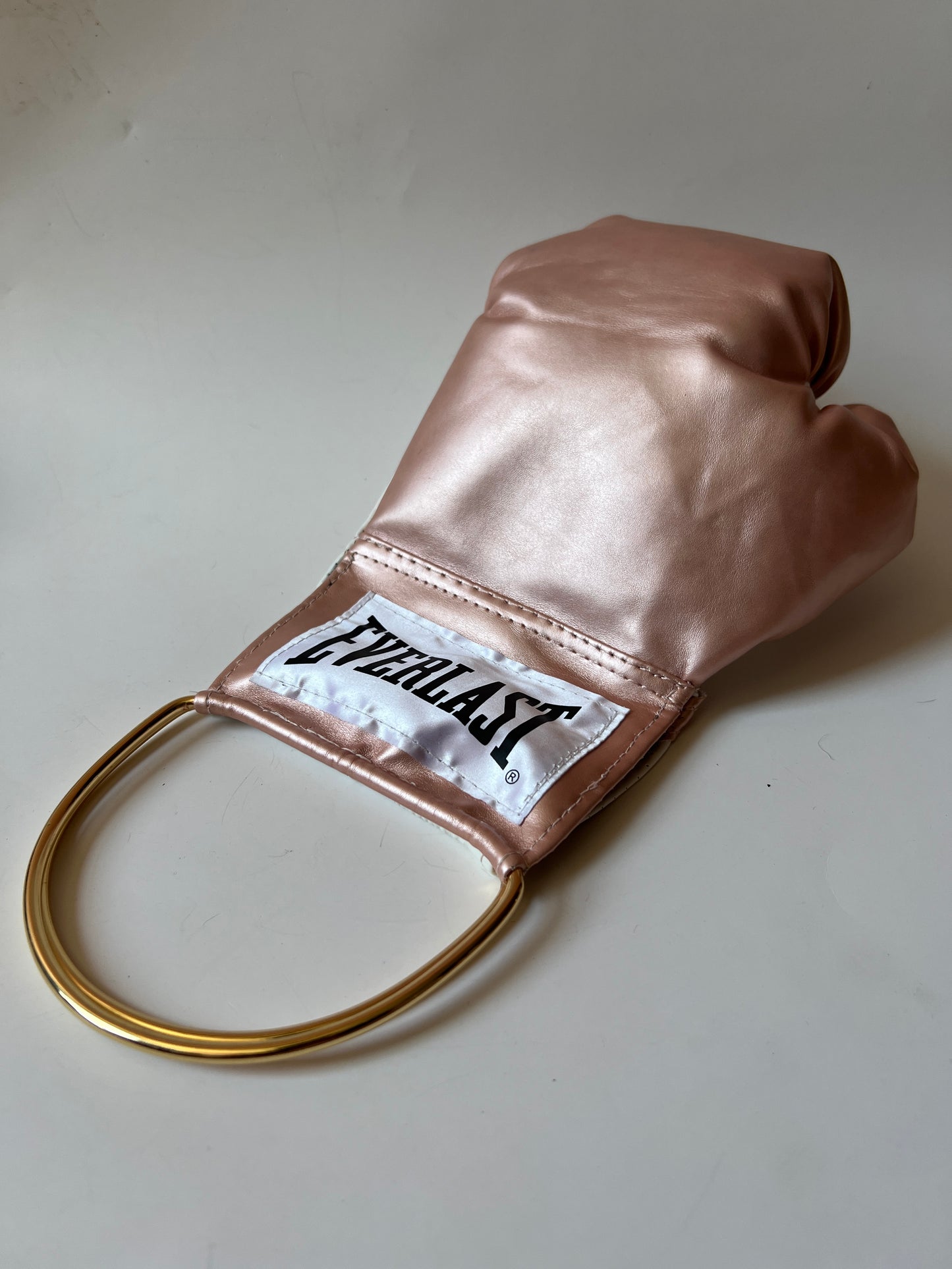 Light Pink Punching Bag with Gold Handle