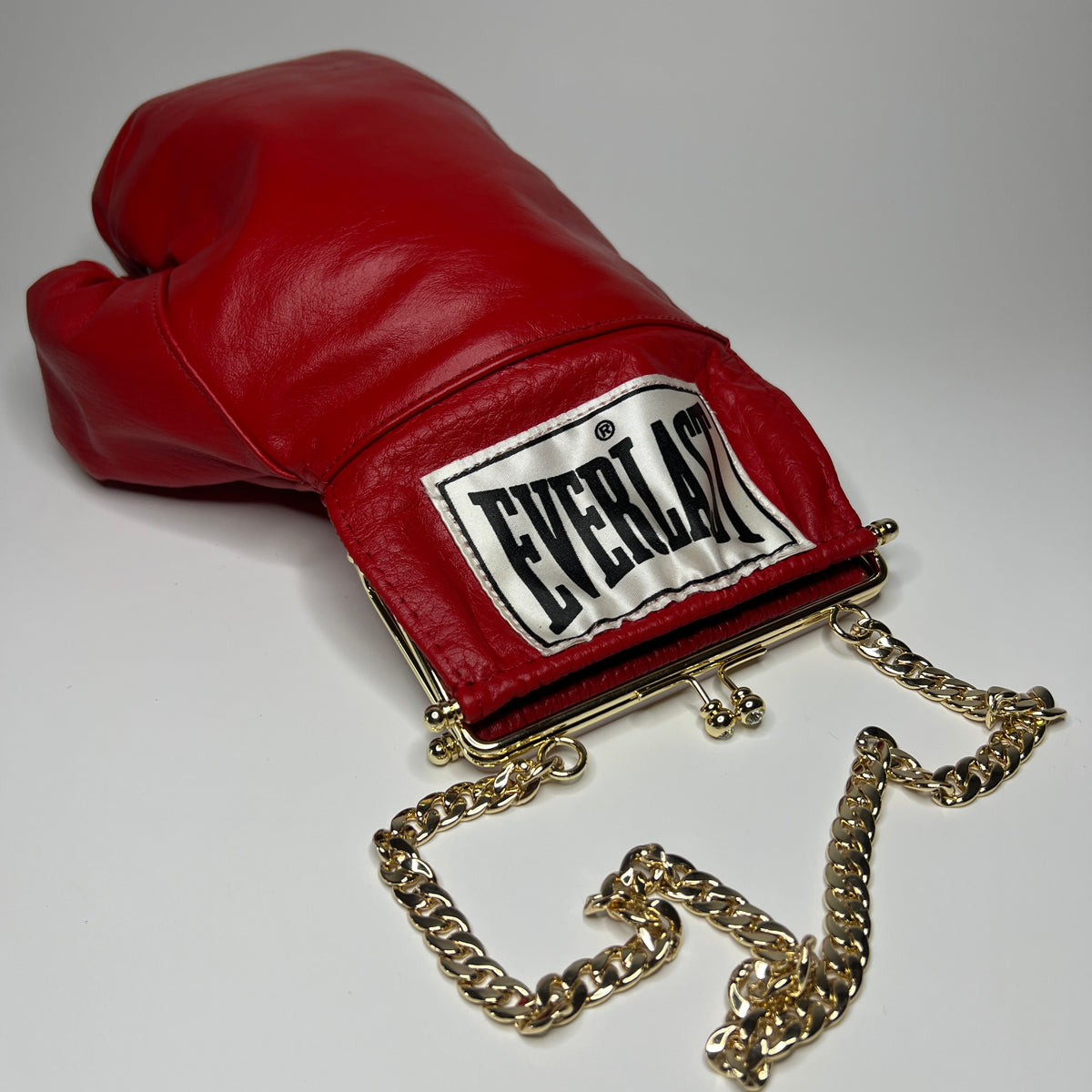 Vintage Genuine Leather, Gold Hardware with 20 Inch Chain