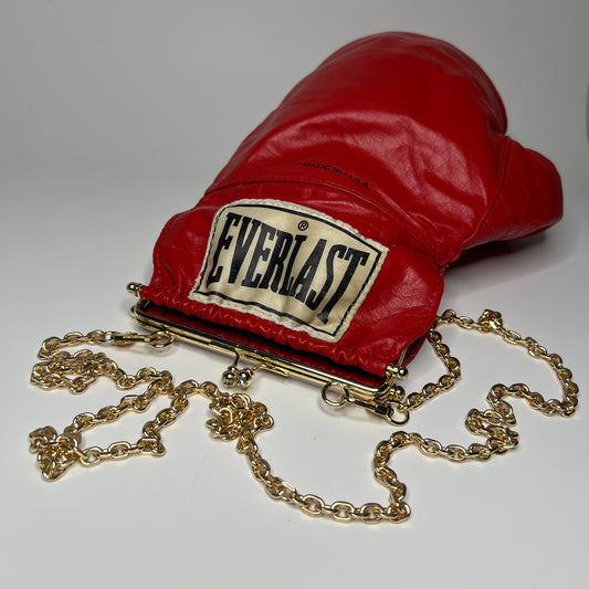 Vintage Genuine Leather, Gold Hardware with 47 Inch Chain