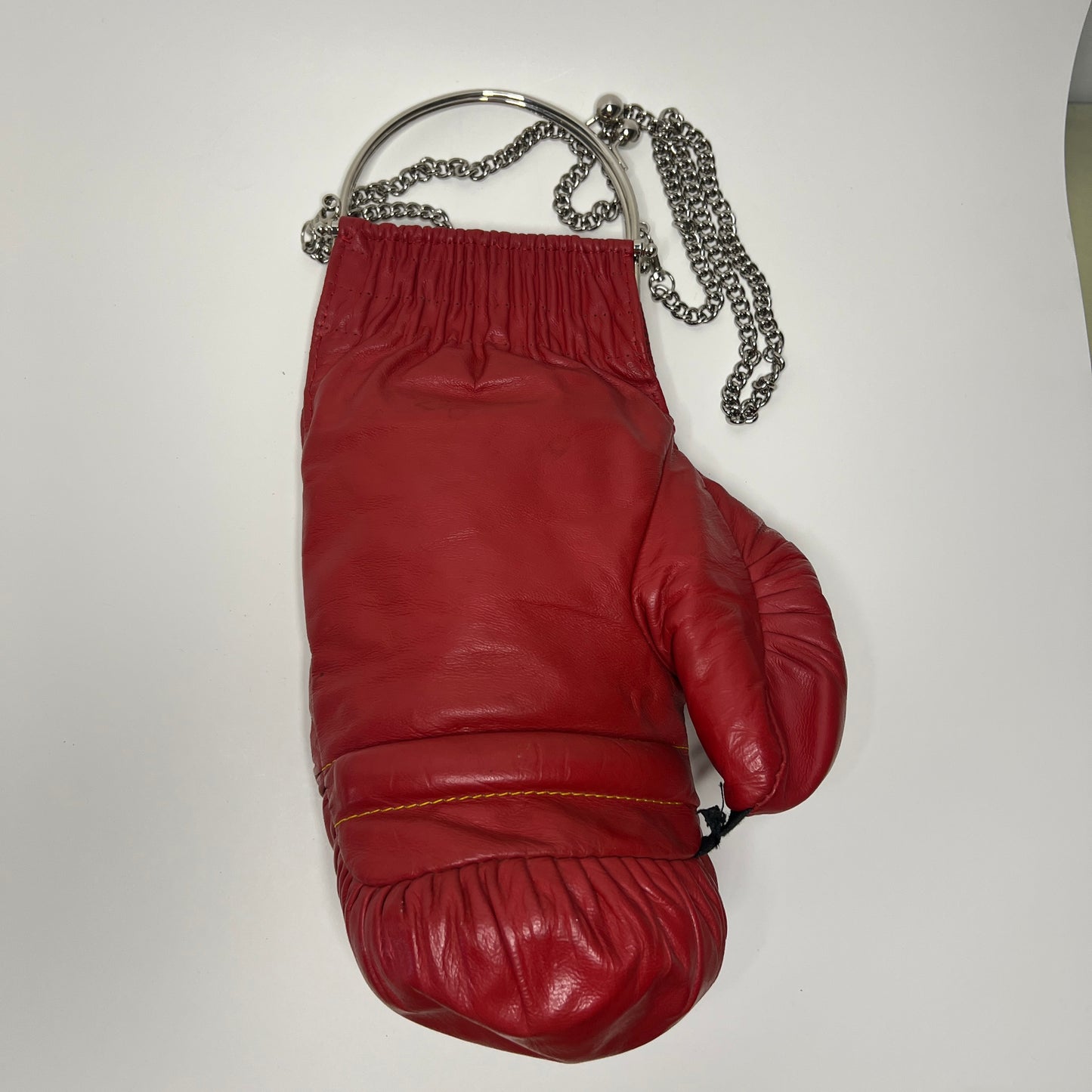 Vintage Genuine Leather, Silver Hardware with 38 Chain
