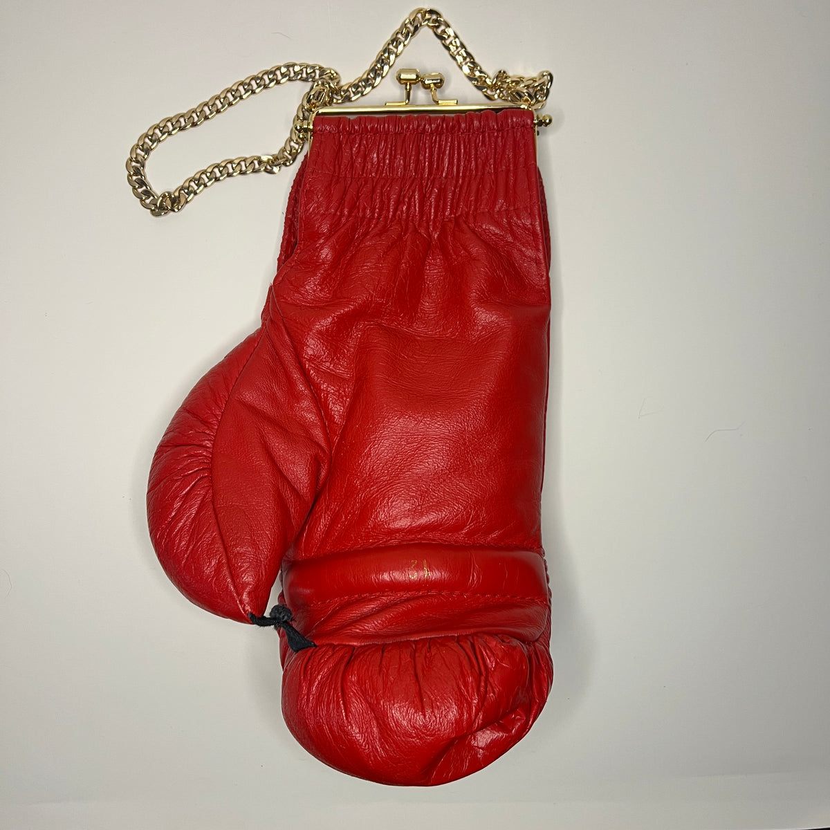 Vintage Genuine Leather, Gold Hardware with 20 Inch Chain