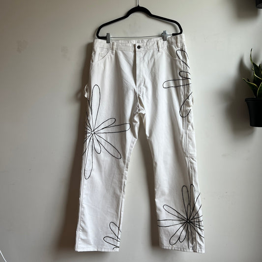 Embroidered Painters Pants W 38