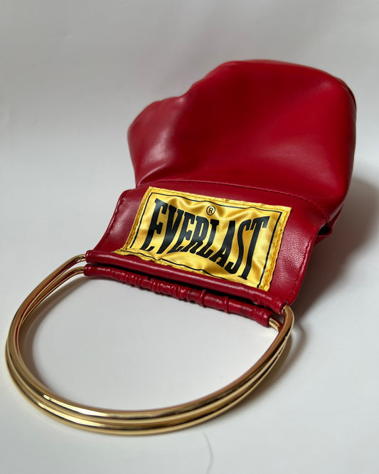 Punching Bag with Gold Handles