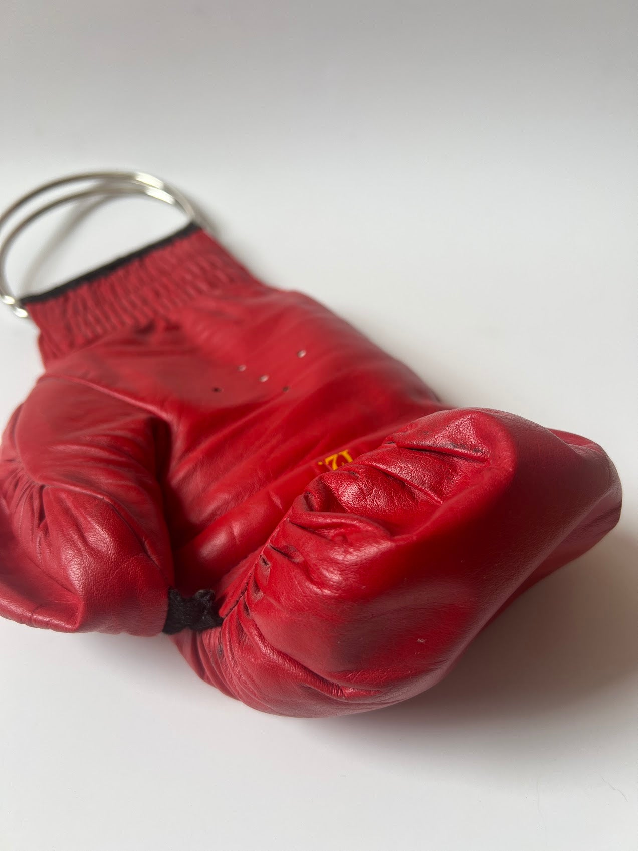 Genuine Leather Punching bag with Silver Handles